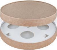 Коробка на 4 капкейка ТУБУС, d = 240 мм, h = 100 мм, крафт РУ.