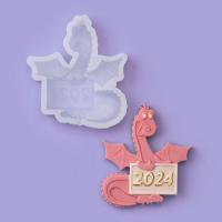 Силиконовая форма  для леденцов «Дракон 2024»