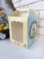 Коробка для кулича с окном 15*15*18 см 