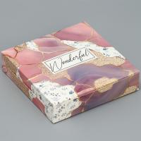 Коробка для печенья, «Wonderful», 14 х 14 х 3,5 см