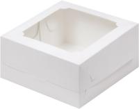 Коробка белая с окном 350х350х80 мм, Svilki