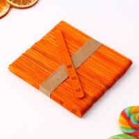 Палочки деревянные для мороженого, «Сердечки», 50 шт, 11.4 х 1 см