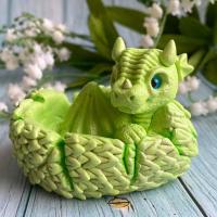 Молд силиконовый 3D Дино 10 зел.