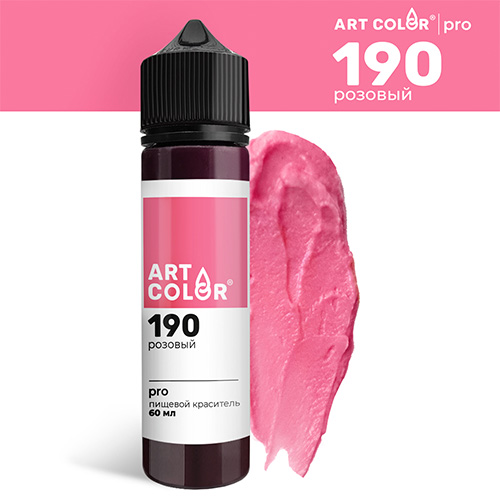 Краситель гелевый водорастворим. Art Color Pro MAXI, 60 мл (розовый)