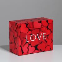 Пакет—коробка «Love», 23 х 18 х11 см