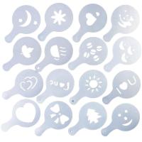 Набор трафаретов для кофе (16 штук)