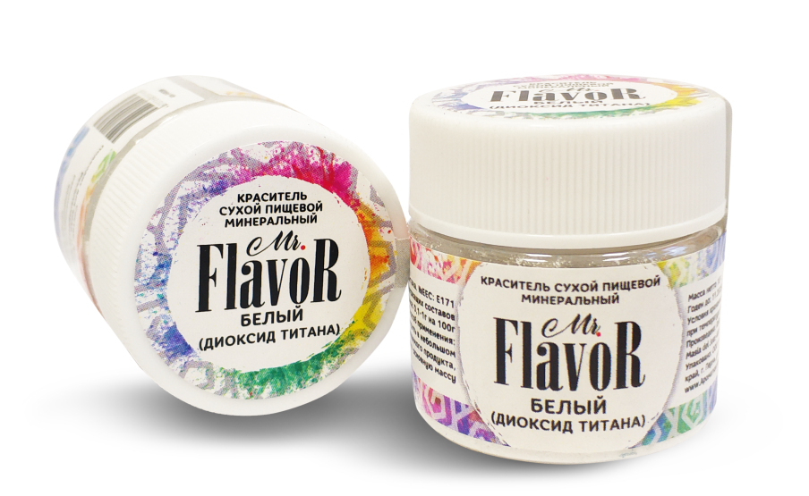 Краситель Mr.Flavor натуральный сухой, 10 гр (белый (диоксид титана))