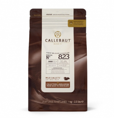 Шоколад молочный CALLEBAUT каллеты, 33,6%, 2.5кг (заводская)