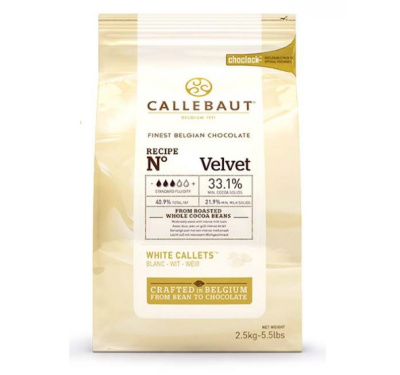 Шоколад белый CALLEBAUT Velvet 33%  каллеты 