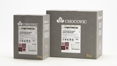 Глазурь белая дропсы Chocovic Esperanza, 1,5 кг