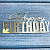 Топпер для торта боковой «Happy Birthday 10», серебро