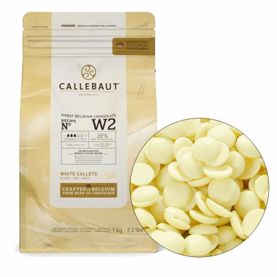 Шоколад белый CALLEBAUT каллеты (CW-2) 25,9% 2.5 кг заводская